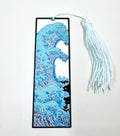 The great wave bookmark- black boarder